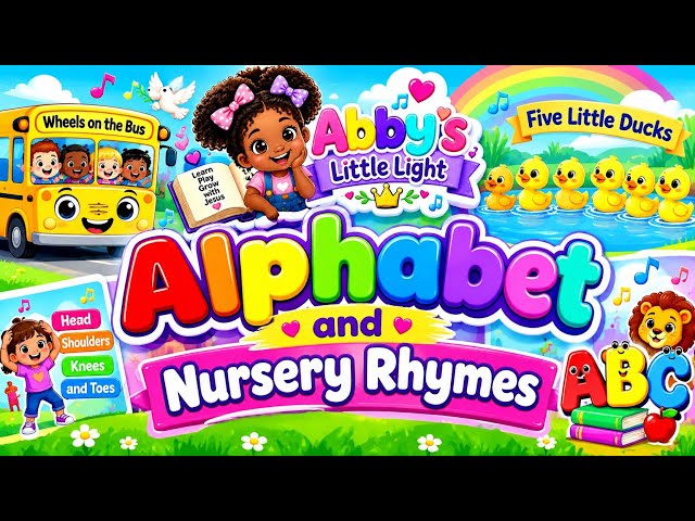 ABC Alphabet & Nursery Rhymes for Kids| Learn Letters, Phonics, Words & Pictures Fun Learning Songs!