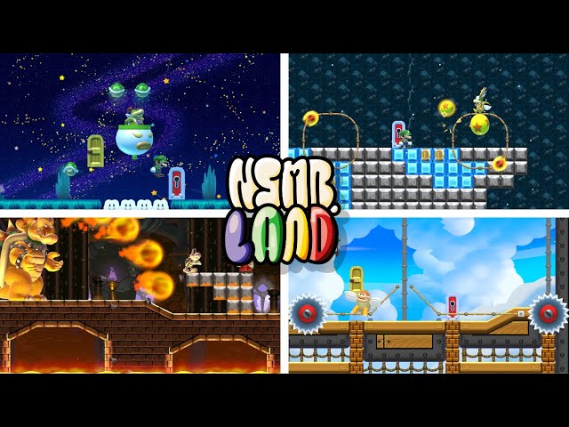 NSMBL - All bosses (Smm2 / Mario Maker 2 Super World)
