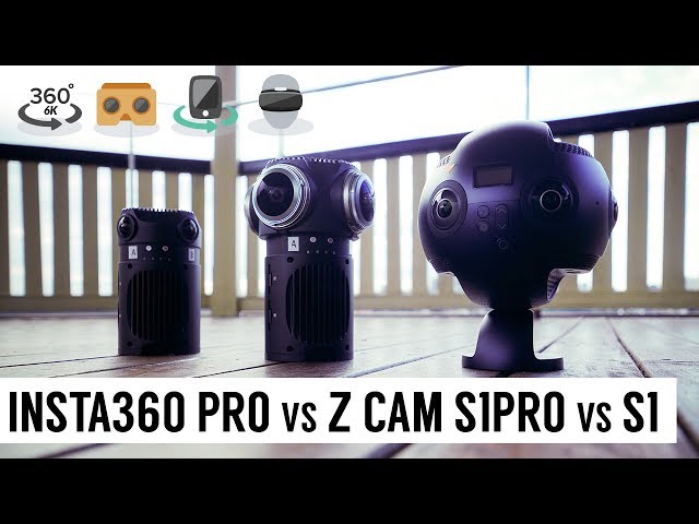 Pro 360 Camera Battles - Insta360 Pro vs Z Cam S1Pro vs S1 - which is the BEST? (6K 360° review)