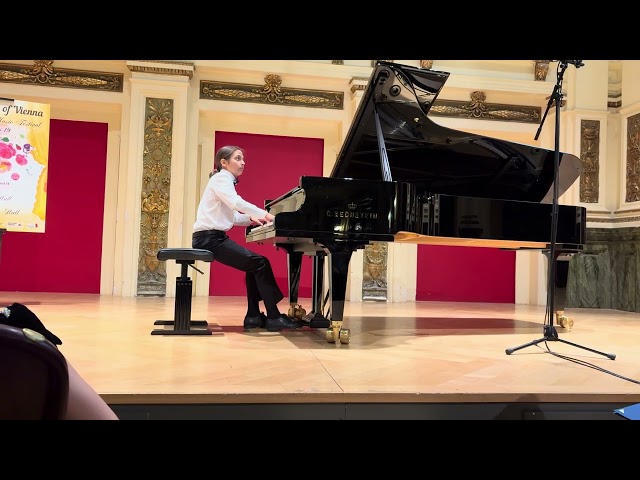 Konstantin Kantz,  2nd Prize for his composition, Golden Key Festival'26 (in Ehrbar Saal), Vienna