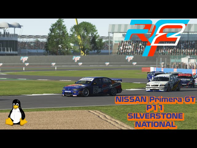 RFACTOR 2 (Linux/Proton) - NISSAN Primera GT P11 BTCC at Silverstone National