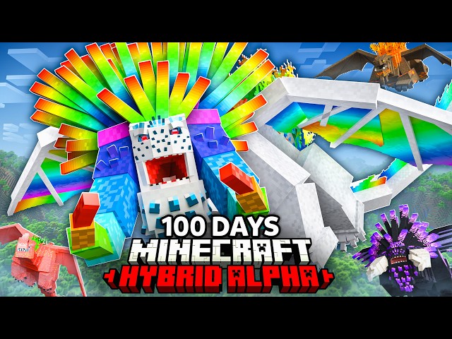 I Survived 100 Days in FUSION ALPHA-ONLY How To Train Your Dragon Minecraft Hardcore!
