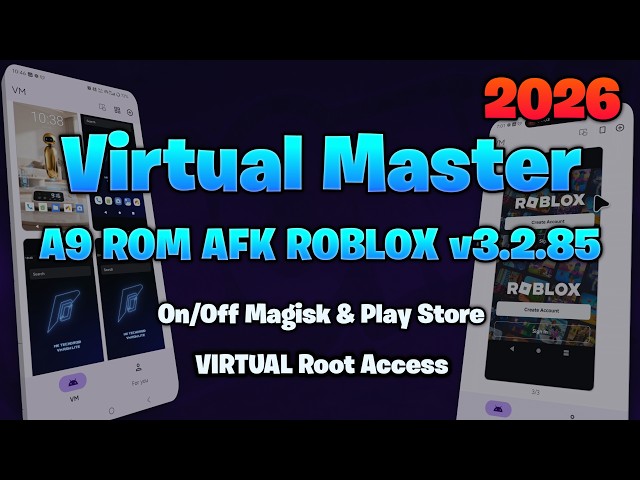 Virtual Master v3.2.85 | Roblox AFK, Fix Lag & Crash! (Request)