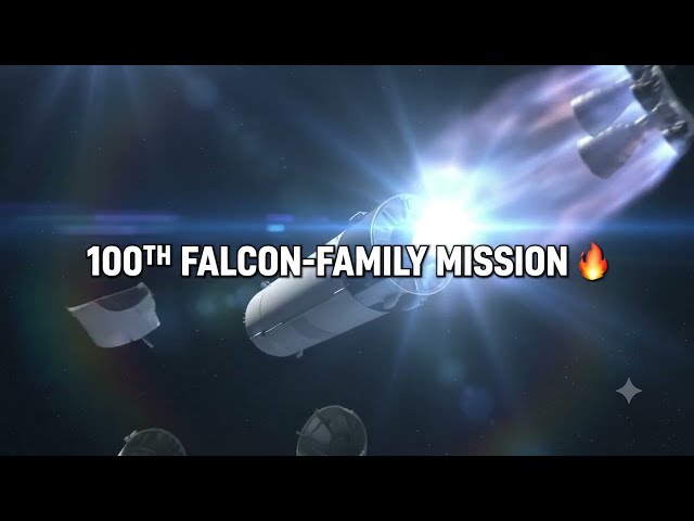 SpaceX Just Hit 100 Falcon Missions 🚀#SpaceX #Starlink #Rocket #SpaceTech #Space #Shorts
