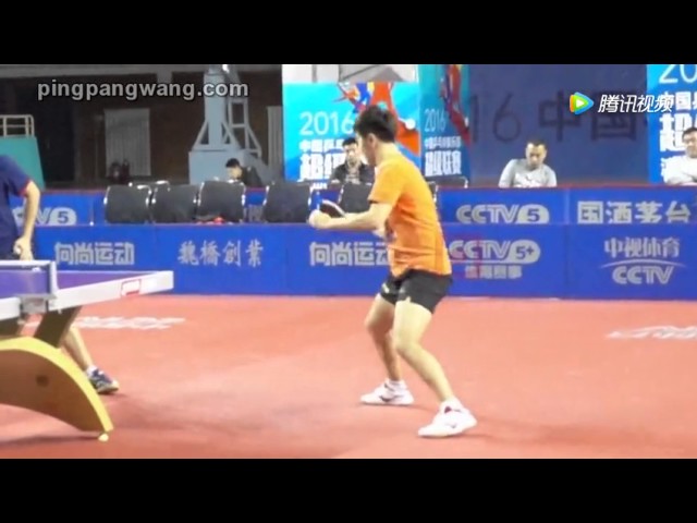 Table tennis forehand topspin slow motion