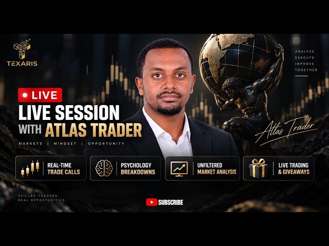 🔴 LIVE: Trading My Texaris Funded Account | ICT Strategy | Atlas Traders