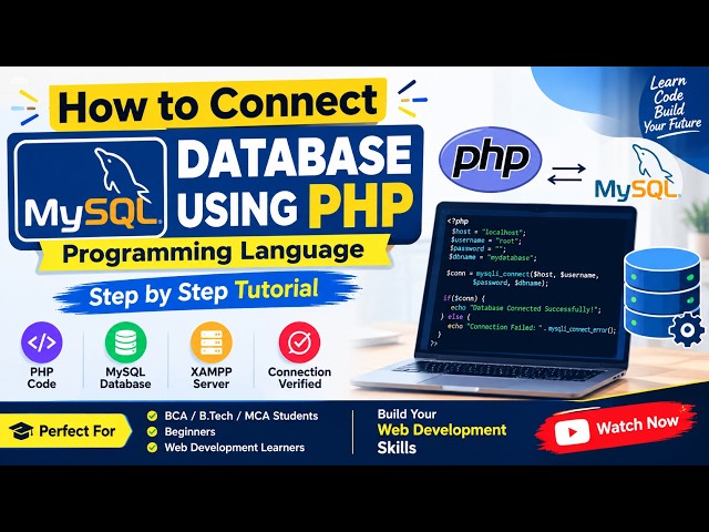 Connect PHP to MySQL Database in 5 Minutes (Step-by-Step)