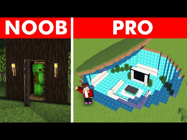 POOR vs RICH The Forest Base Battle in Minecraft