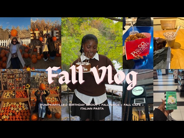 FALL VLOG: Pumpkinville + Fall nails + I turned 22!