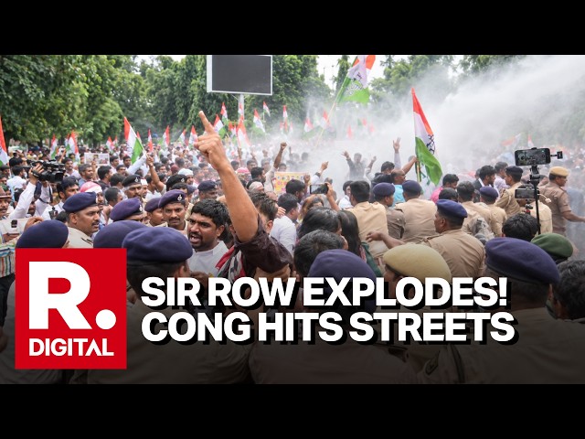 SIR Row: Congress Protests Erupt Across India | Water Cannons Used In Patna, Chandigarh