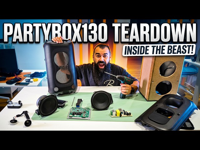 JBL Partybox 130 FULL TEARDOWN!!!