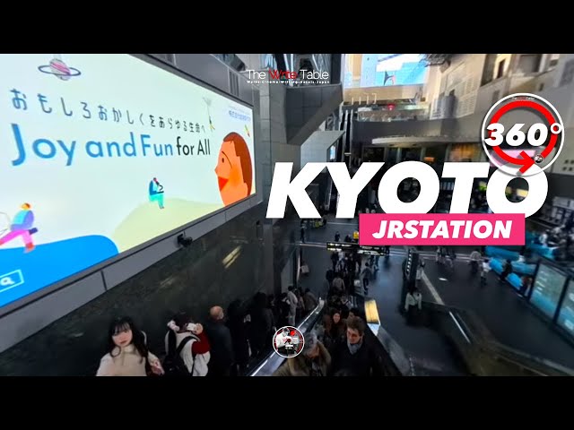 Kyoto Station Ascent: Grand Stairway & Sky Garden in 360° VR 4K
