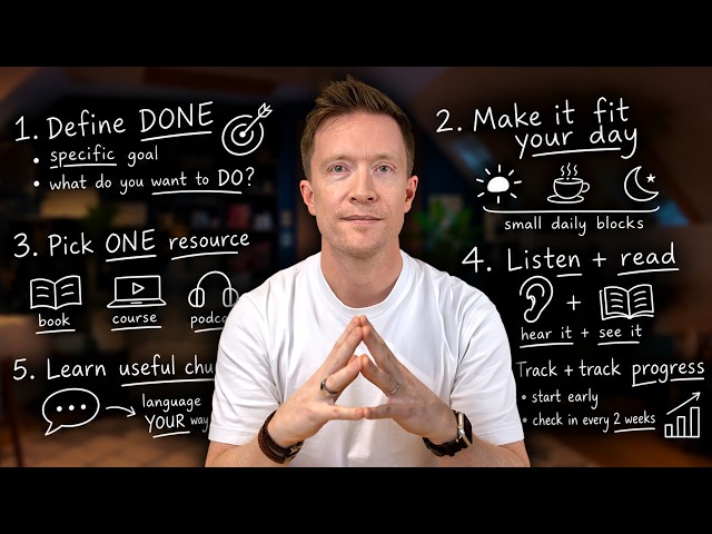 How to Teach Yourself ANY Language (the self-study blueprint)