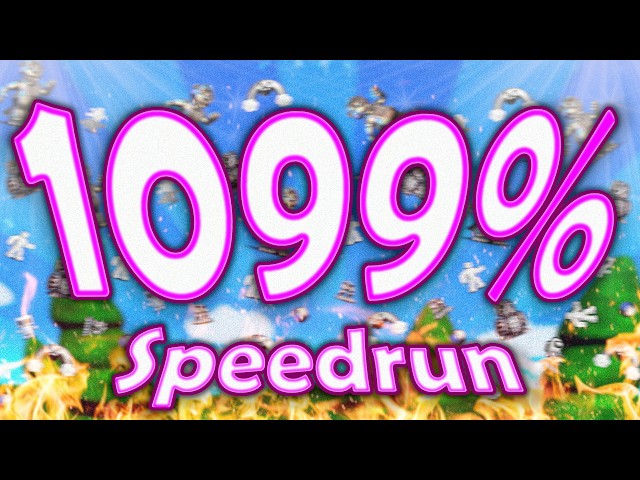 I was the First to complete FNaF World's LONGEST SPEEDRUN without breaks