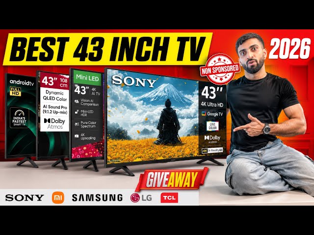 [NEW 2026] Best 43 Inch TV Under ₹30,000 in India 2026 | Best 43 Inch TV 2026 | Best TV 2026