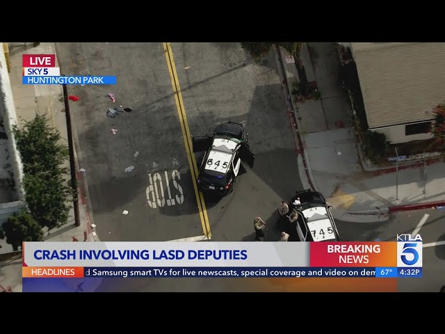 Crash involving LASD deputies under investigation in Huntington Park