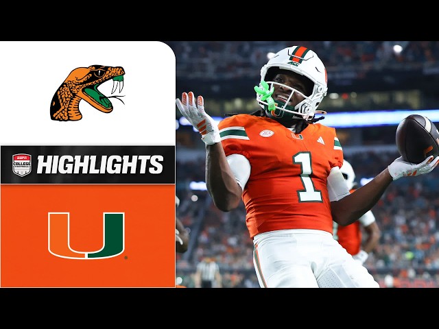 Florida A&M Rattlers vs. Miami Hurricanes | Full Game Highlights | ESPN College Football