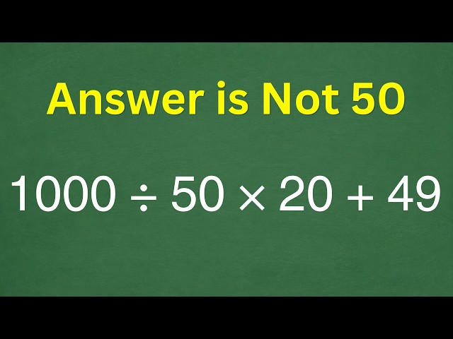 This Will Tell You If You Actually Understand Math!