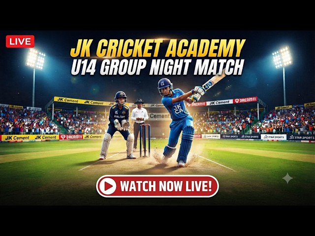 JK CRICKET ACADEMY UNDER 14 GROUP || T10 CRICKET   ||  NIGHT MATCH
