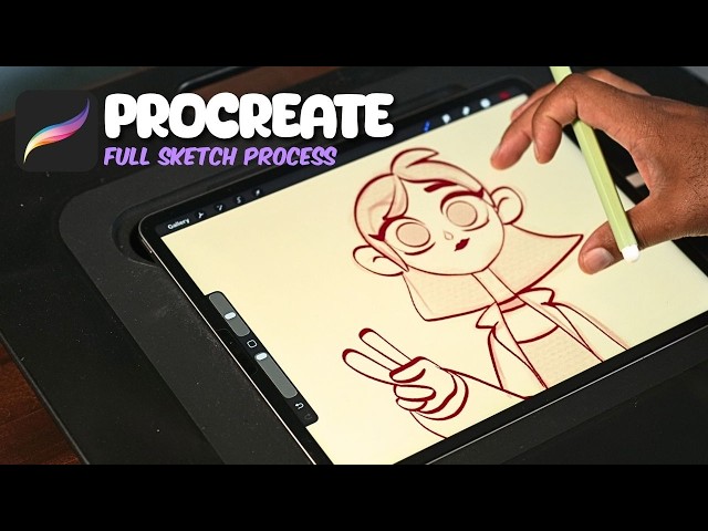 Drawing a goth girl in Procreate with Drugfreedave