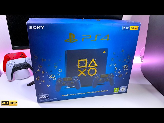 PS4 Slim Unboxing (PlayStation 4 Days of Play Limited Edition)