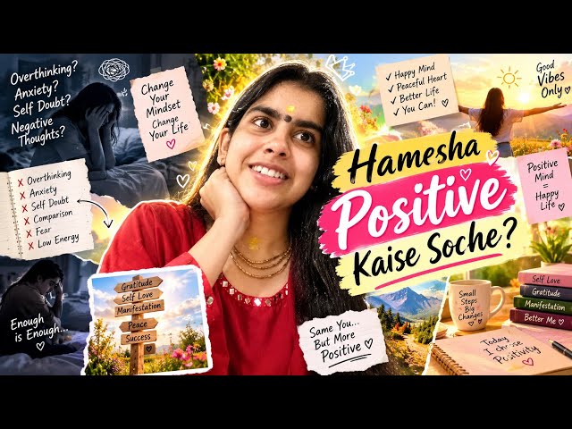 Hamesha Positive Kaise Soche ✨Negative Thoughts Ko Kaise Control Kare #positivevibes#selfimprovement
