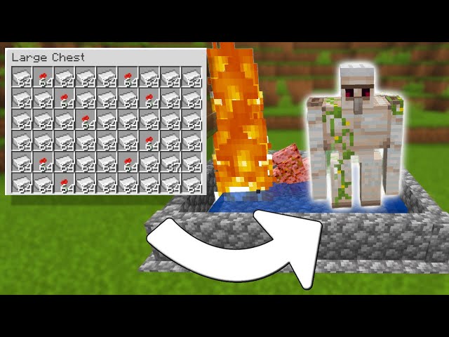Iron Farm 300+ Per Hour Minecraft JAVA 1.21.11