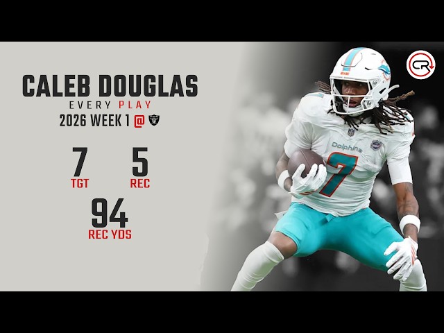Caleb Douglas NFL Debut Highlights | Every Target and Catch