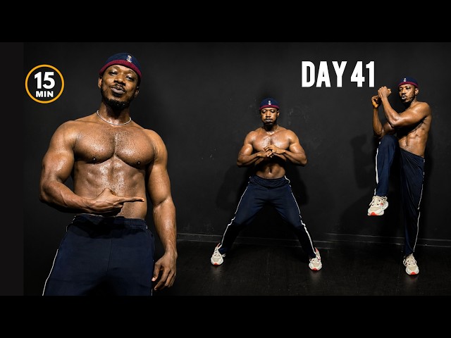 🔥 DAY 41 | 15 Min Fat Burn Workout at Home | No Equipment | Burn Fat Fast | 90 Day Challenge