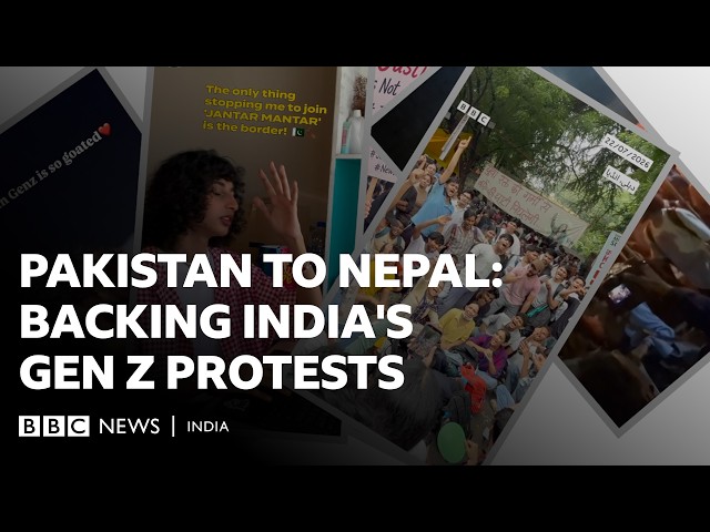 Why young people across South Asia are backing India's student protests | BBC News India