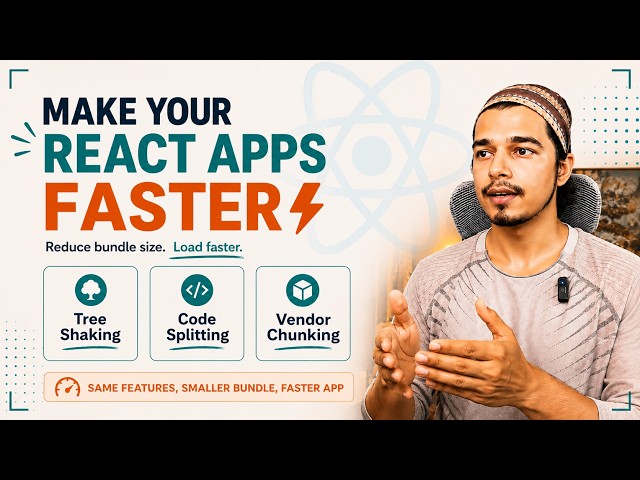 Optimize Your React App | React Performance Guide (Tree Shaking, Code Splitting, Vendor Chunking)
