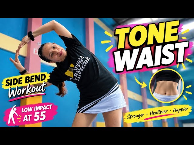 EASY SIDE FAT WORKOUT | LOW IMPACT EXERCISES AT 55 | TONE WAISTLINE | FITNESS I@EthelAllera