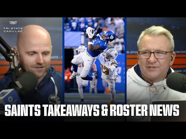 Saints Takeaways and Roster News | Big Blue Kickoff Live | New York Giants