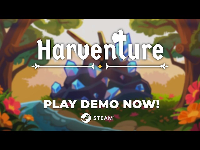 Harventure—Demo Gameplay | An Incremental Game Inspired by To the Core and Nodebuster