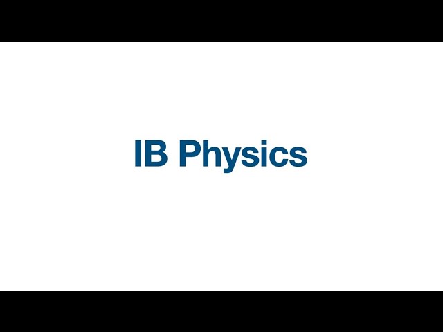 All of IB Physics SL in 1 Video