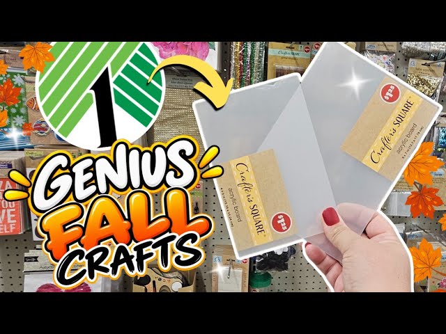 GENIUS 🍂 Dollar Tree DIY Crafts Using Acrylic Boards + Fall Crafts 