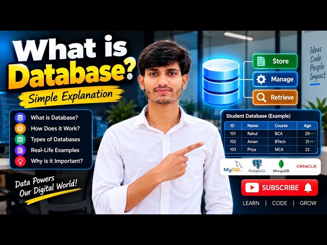 What is a Database? 🗄️ | Database Explained in Simple Language | DBMS Basics
