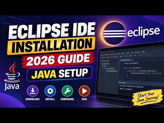 How to Install Eclipse IDE for Java | Complete Step-by-Step Setup Guide 2026 #eclipse#java#IDE
