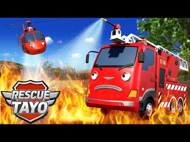 Fire Truck Rescue Highlights🔥 | Best Fire Moments Compilation for Kids | Tayo the Little Bus