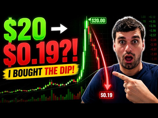 This Penny Stock Pumped to $20 and Now Is at 19 Cents | I Bought The Dip