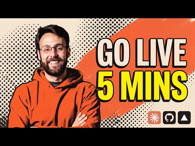 How to make a Claude Code website LIVE! (beginner tutorial)