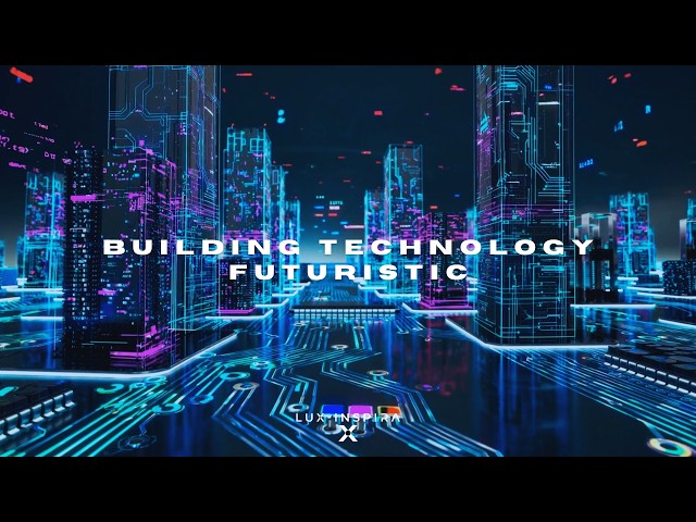 Building Technology Futuristic | Lux-Inspira - Modern City Night