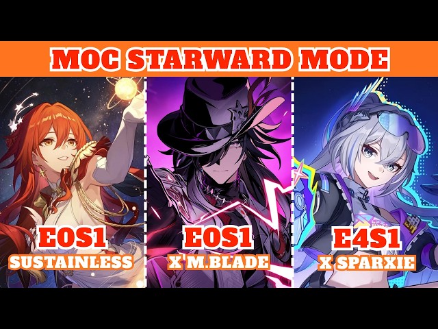 MOC 12 Starward Mode | Himeko Nova , Ashveil , Silverwolf Lv999 | HSR 4.4