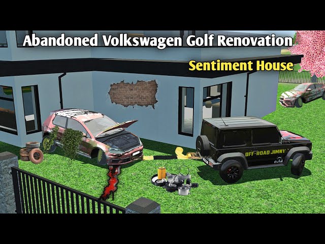Rebuilding Abandoned Volkswagen Golf Found In Sentiment House - Car Simulator 2 Gameplay #carsim 