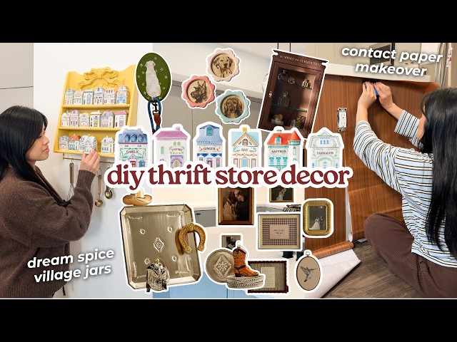 Upgrading My Kitchen with DIY Thrift Flip Decor ✨ *getting my dream cottagecore decor piece!*