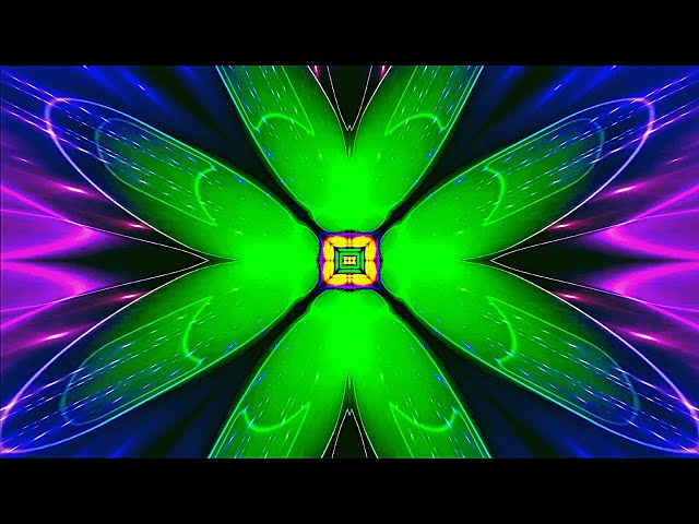 Aesthetic Color Changing Neon Tunnel Abstract - Motion Graphics Animated Background Video HD