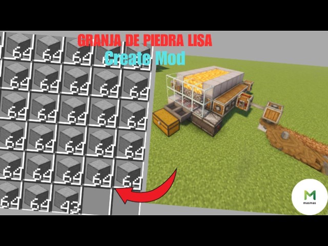 ⛏️ Tutorial for a SMOOTH STONE Farm with the CREATE Mod in MINECRAFT | Minecraft 🔧