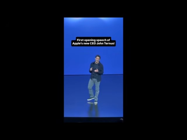First Speech of APPLE CEO John Ternus. Steve Jobs.