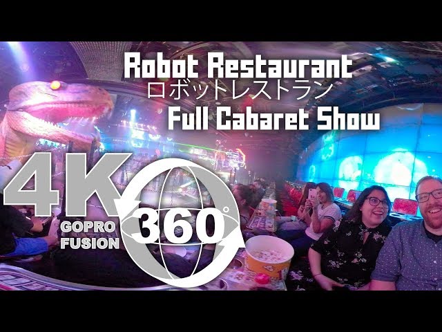 360 Video of Robot Restaurant in Shinjuku, Tokyo | Full Cabaret Show | Robot Bar | Japan in 360