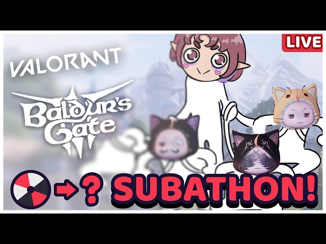 [DROPS] SUBATHON 12 👻 Baldur's Gate & Phasmophobia w/ Spouse + Valorant & Overwatch 💀 !discord
